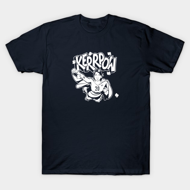 Kerr-POW! White on Black! T-Shirt by StripTees